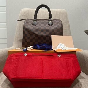 Louis Vuitton Speedy 25 Damier Ebene Handbag